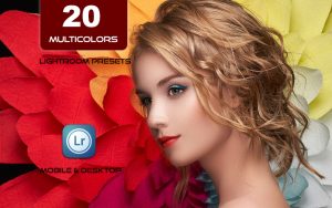 20 پریست لایت روم رنگی حرفه ای تم رنگارنگ Multicolors Lightroom Preset