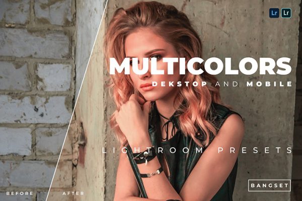 20 پریست لایت روم رنگی حرفه ای تم رنگارنگ Multicolors Lightroom Preset