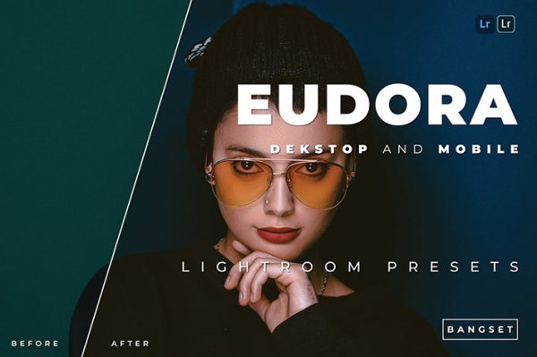 20 پریست لایت روم عکس پرتره حرفه ای زیبا Eudora Lightroom Preset