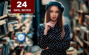 24 پریست لایت روم 2021 حرفه ای تم دختر مدیر Girl Boss Lightroom Presets