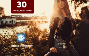 30 پریست لایت روم 2021 حرفه ای تم غروب آفتاب درخشنده ProSunset Glow Lightroom presets