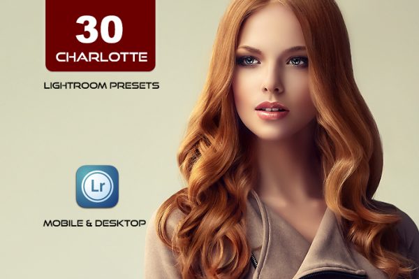 30 پریست لایت روم حرفه ای رنگی تم شکلاتی Charlotte Lightroom Preset