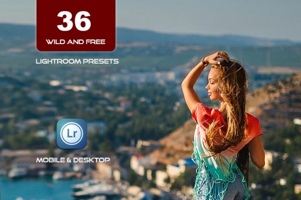 36 پریست لایت روم 2021 حرفه ای تم رها و آزاد Wild And Free Lightroom Presets