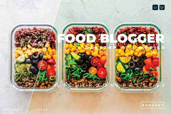 38 پریست لایت روم مواد غذایی 2022 حرفه ای Food Blogger Lightroom Preset