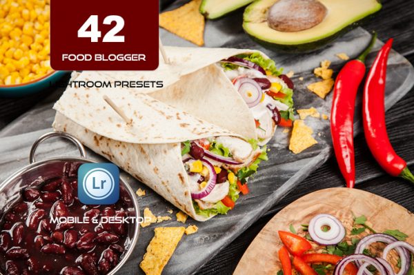 42 پریست لایت روم مواد غذایی 2022 حرفه ای Food Blogger Lightroom Presets