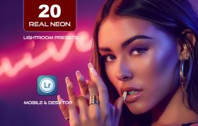 20 پریست لایت روم 2022 پرتره تم نور نئون Real Neon Lightroom Presets