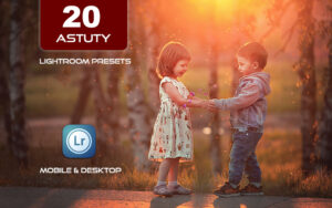 20 پریست لایت روم حرفه ای پرتره 2022 تم عاشقانه Astuty Lightroom Presets