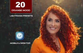 20 پریست لایت روم رنگی 2022 تم نارنجی Orange Mood Lightroom Presets