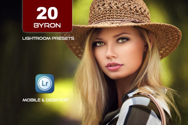 20 پریست لایت روم پرتره فشن 2022 حرفه ای Byron Lightroom Preset