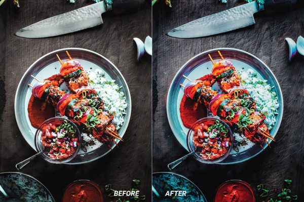 30 پریست لایت روم 2022 عکاسی مواد غذایی Foodblogger Lightroom Presets