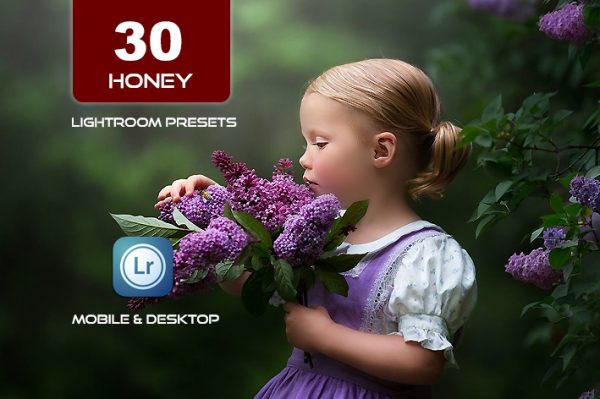 30 پریست لایت روم رنگی 2022 تم دختر شیرین Honey Lightroom Presets