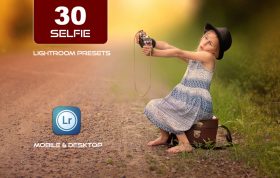 30 پریست لایت روم رنگی 2022 تم عکس سلفی Selfie Lightroom Presets