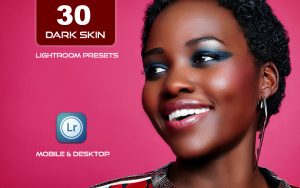 30 پریست لایت روم رنگی 2022 تم پوست تیره Dark Skin Lightroom Presets