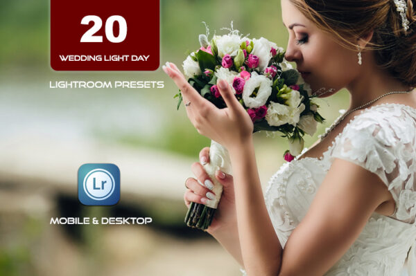 30 پریست لایت روم عکس عروسی 2022 حرفه ای Lightroom Presets Wedding Light Day