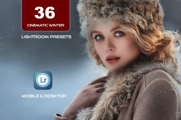 36 پریست لایت روم زمستان 2022 تم سینماتیک Cinematic Winter Lightroom presets