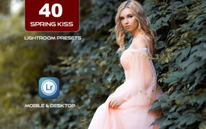40 پریست لایت روم و Camera Raw و اکشن کمرا راو فتوشاپ تم بوسه بهاری Spring Kiss Lightroom Presets