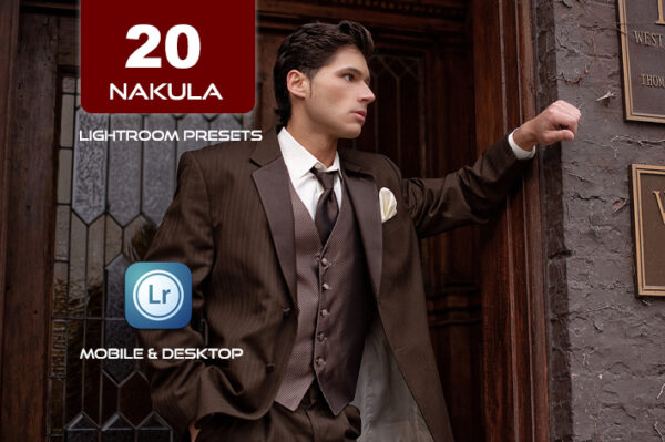 20 پریست لایت روم افکت های هنری عکاسی پرتره مردانه Nakula Lightroom Presets