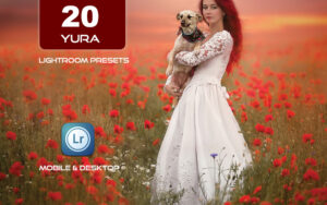 20 پریست لایت روم حرفه ای رنگی فضای باز تم عاشقانه Yura Lightroom Presets