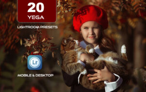 20 پریست لایت روم حرفه ای رنگی فضای باز تم مدلینگ Yega Lightroom Presets