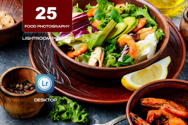 25 پریست لایت روم 2022 عکاسی مواد غذایی Food Photography Lightroom Presets