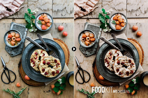 25 پریست لایت روم 2022 عکاسی مواد غذایی Food Photography Lightroom Presets
