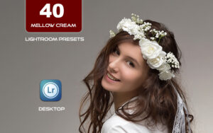 40 پریست لایت روم و کمرا راو و اکشن کمرا راو فتوشاپ تم کرم Mellow Cream Lightroom Presets