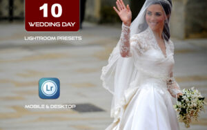 10 پریست لایت روم عکس عروسی 2022 حرفه ای Wedding Day Lightroom Presets Bundle