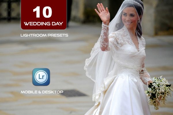 10 پریست لایت روم عکس عروسی 2022 حرفه ای Wedding Day Lightroom Presets Bundle