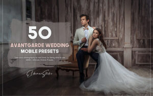 150 پریست لایت روم عکس عروسی 2022 حرفه ای Avantgarde Wedding Presets Pack