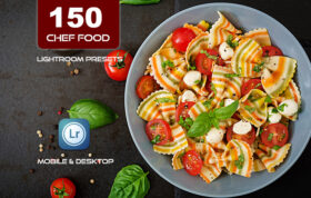 150 پریست لایت روم مواد غذایی و پریست کمرا راو فتوشاپ Chef Food Presets Lightroom