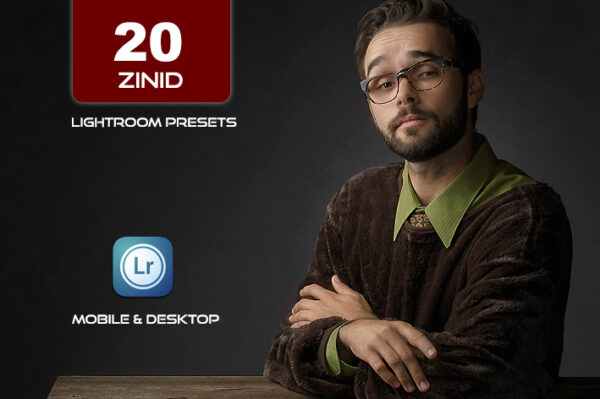 20 پریست لایت روم حرفه ای رنگی تم استایل مردانه Zinid Lightroom Presets