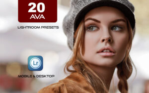 20 پریست لایت روم حرفه ای رنگی تم شکلاتی Ava Lightroom Presets