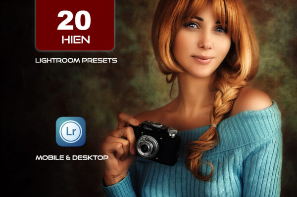 20 پریست لایت روم حرفه ای رنگی عکاسی فشن Hien Lightroom Presets