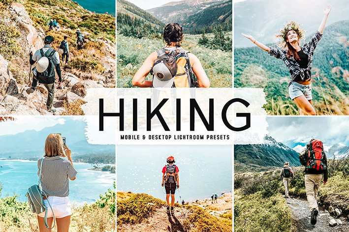 40 پریست لایت روم طبیعت و Camera Raw و اکشن کمرا راو فتوشاپ Hiking Lightroom Presets