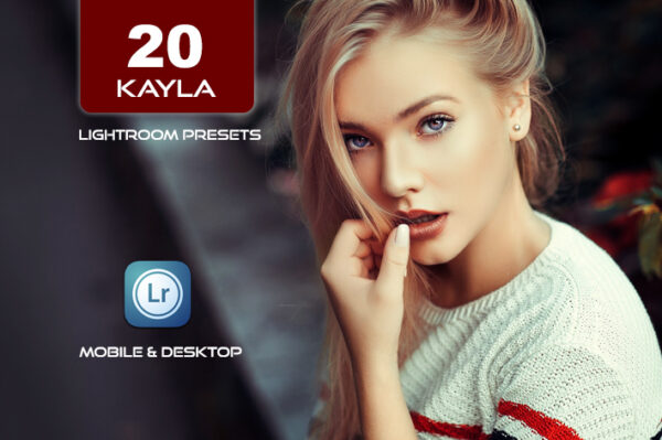 20 پریست لایت روم حرفه ای رنگی فشن Kayla Lightroom Presets