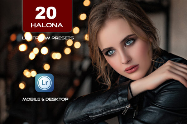 20 پریست لایت روم حرفه ای عکس پرتره تم رنگی گرم Halona Lightroom Presets