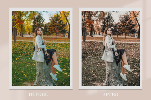 35 پریست لایت روم پاییز و پریست کمرا راو و اکشن فتوشاپ و لات رنگی Fall In Love Lightroom Ps LUT Preset