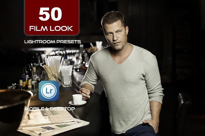 50 پریست لایت روم و کمرا راو و لات رنگی تم سینمایی Film Look Lightroom Presets Ps LUTs