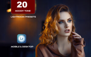 20 پریست لایت روم حرفه ای 2022 رنگی تم روشن Moody Tone Lightroom Presets