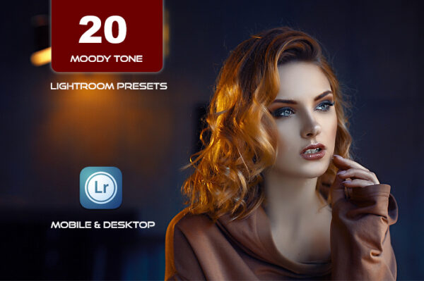 20 پریست لایت روم حرفه ای 2022 رنگی تم روشن Moody Tone Lightroom Presets