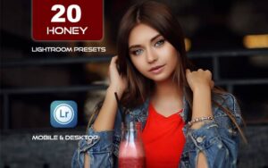 20 پریست لایت روم حرفه ای 2022 رنگی تم عسل Honey Lightroom Presets