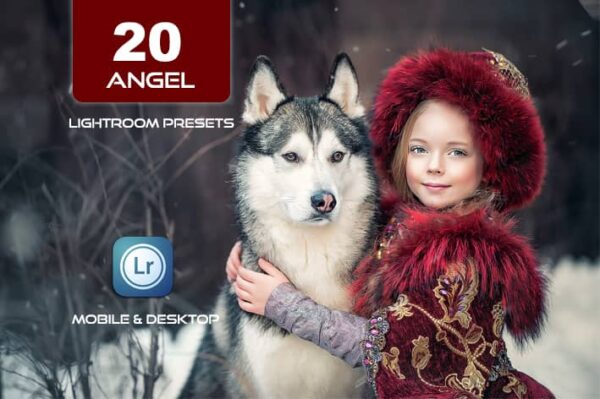 20 پریست لایت روم حرفه ای 2022 رنگی تم فرشته Angel Lightroom Presets