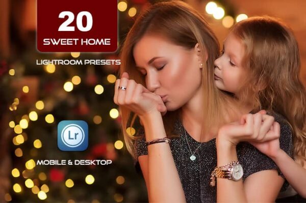 20 پریست لایت روم حرفه ای 2022 رنگی تم لحظات شیرین Sweet Home Lightroom Presets