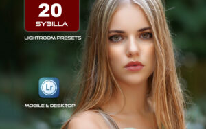 20 پریست لایت روم حرفه ای 2022 رنگی تم گرم روشن Sybilla Lightroom Preset