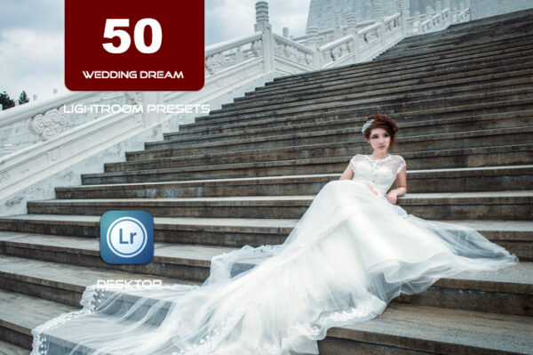 50 پریست لایت روم حرفه ای آتلیه عروس Extra PRO Wedding Dream Lightroom Presets