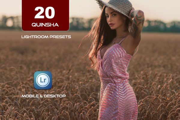 20 پریست لایت روم حرفه ای 2022 رنگی تم رنگی مدرن Quinsha Lightroom Presets