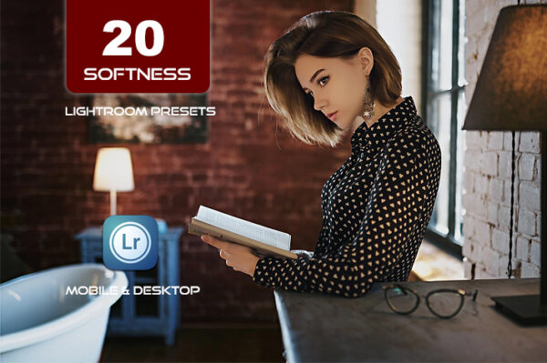 20 پریست لایت روم حرفه ای 2022 رنگی تم رنگی نرم Softness Lightroom Presets