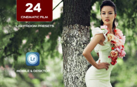 24 پریست لایت روم عروسی 2022 حرفه ای تم سینمایی Lightroom Presets Cinematic Film