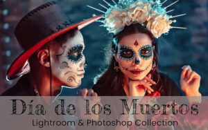 25 پریست لایت روم 2022 و اکشن فتوشاپ جشن هالووین Día de Los Muertos Lightroom PS LUTs