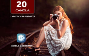 20 پریست لایت روم حرفه ای 2022 رنگی تم شکلاتی Canola Lightroom Presets